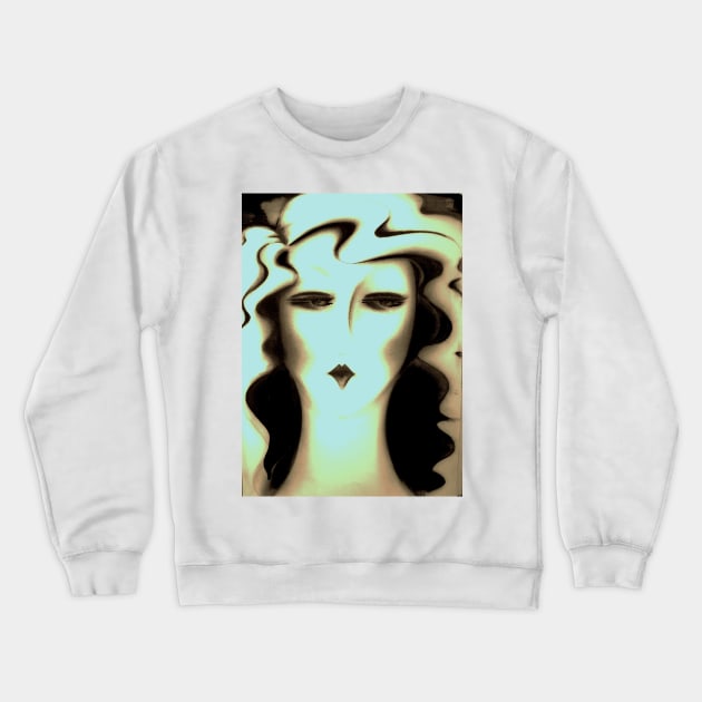 ART DECO CAFE Jacqueline Mcculloch Crewneck Sweatshirt by jacquline8689